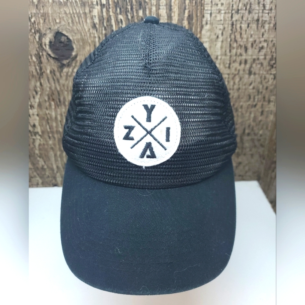 Zyia Active Zyia-X Patch Dad Baseball Hat Mesh Trucker Snapback Black Cap OS